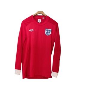 England Long Sleeve Jersey‎ Away football shirt 2010 - 2012 Umbro Men Size 40 S